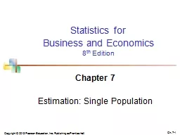 Statistics for