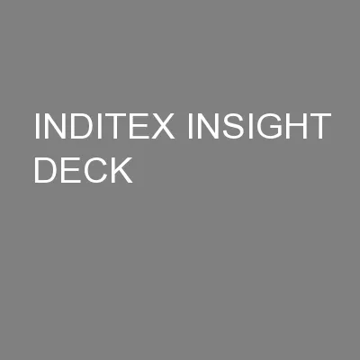 INDITEX INSIGHT DECK
