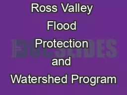 Ross Valley Flood Protection and Watershed Program