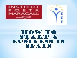 HOW TO START A BUSINESS IN SPAIN
