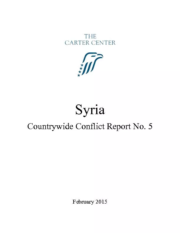Country wide conflict report no.5