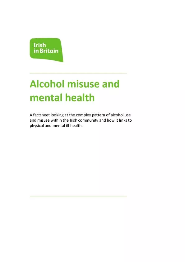 Alcohol misuse and
