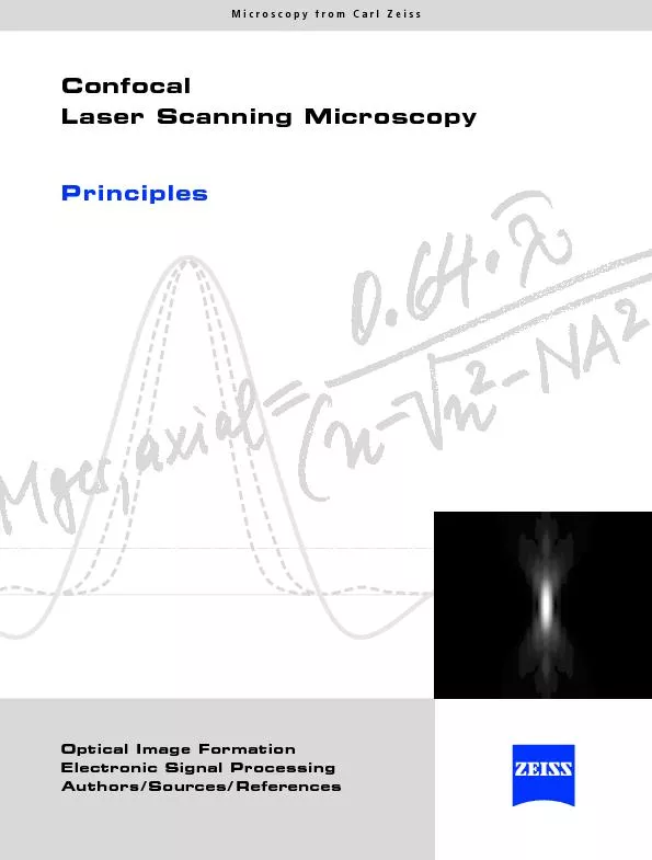 Confocal laser scanning microscopy
