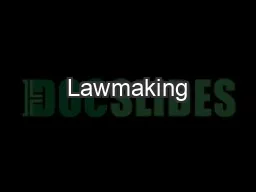 Lawmaking