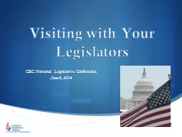 Visiting with Your Legislators