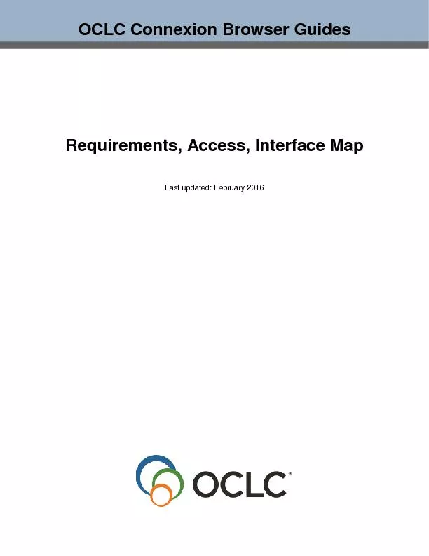 Requirements' access, interface map