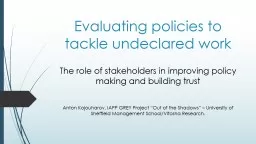 Evaluating policies to tackle undeclared work