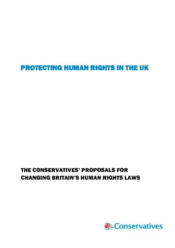 PROTECTING HUMAN RIGHTS IN THE UK