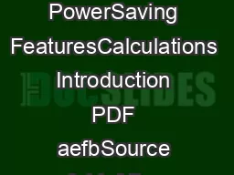 TN Mobile DRAM PowerSaving FeaturesCalculations Introduction PDF aefbSource aefebb Micron