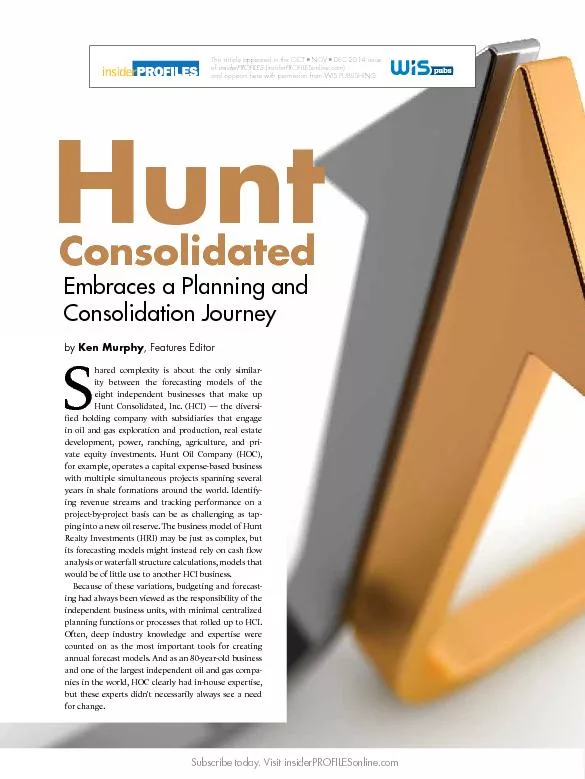 Embraces a planning and consolidation journey