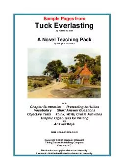 Sample Pages from tuck everlasting