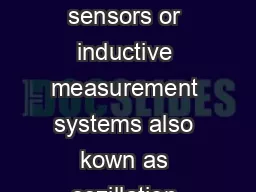 Eddy current sensors for displacement distance and position Noncontact eddy current sensors