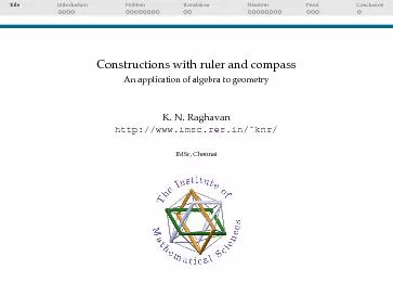 Construction with ruler and compass