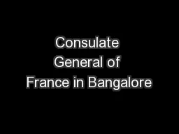 Consulate General of France in Bangalore