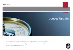 Leases Update