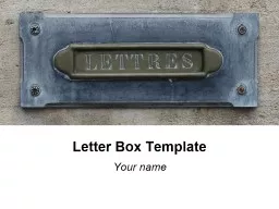 Letter Box Template