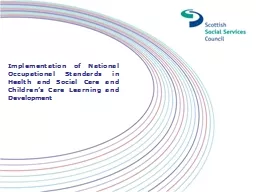 Implementation of National Occupational Standards in Health