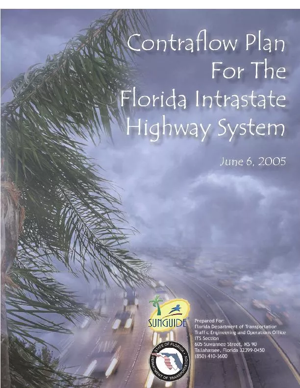 Contraflow Plan for the Florida Intrastate Highway System