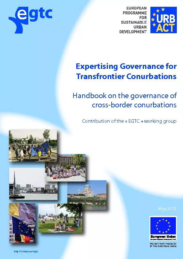 Hand book on the governance of cross- border conurbations