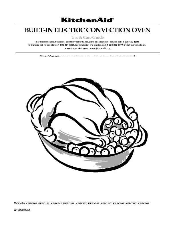 Built- in electric convection oven