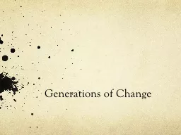 Generations of Change
