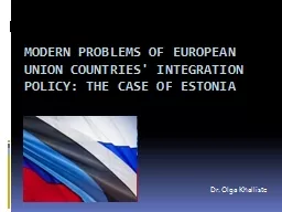 Modern problems of European union countries' integration po