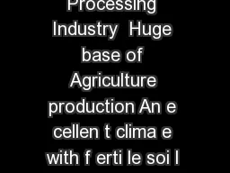 Bihar  Land Of Immense Opportunities For Food Processing Industry  Huge base of Agriculture