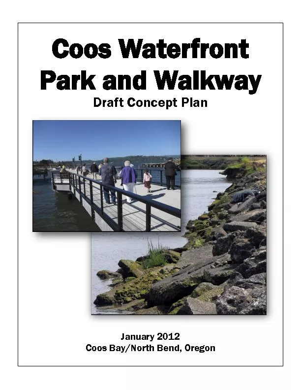 Coos Waterfront park and walkway