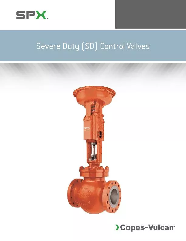 Severe Duty (SD) Control Valves