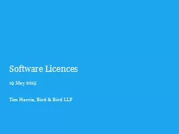 Software Licences