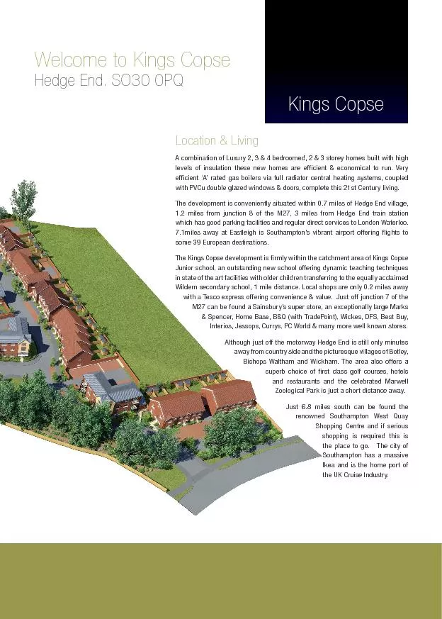 Welcome to kings copse hedge end