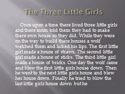 The Three Little Girls