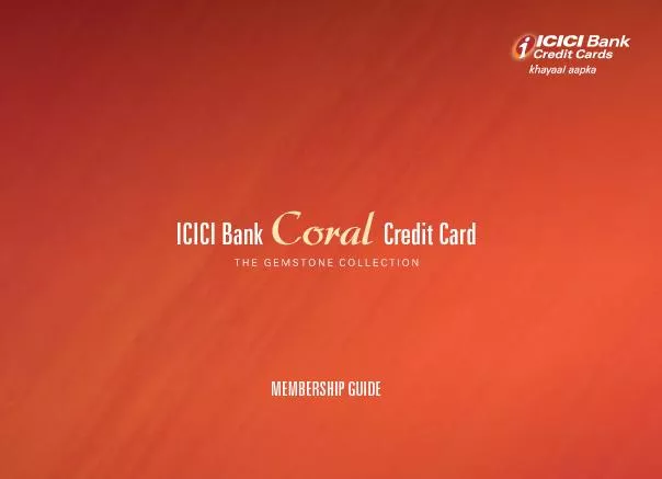 ICICI bank coral credit card
