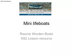 Mini lifeboats