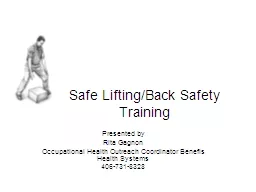 Safe Lifting/Back Safety