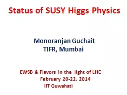 Status of SUSY Higgs Physics