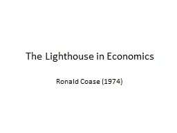 The Lighthouse in Economics
