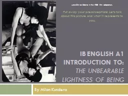 IB English A1 Introduction to: