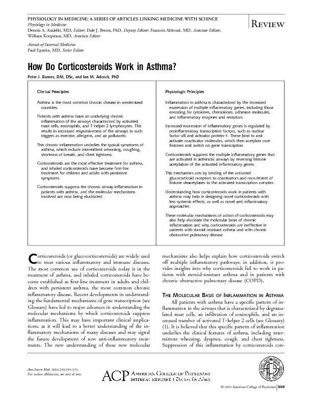 How Do Corticosteroids Work in Asthma