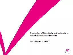 Production of Chemicals and Materials in Future Pulp Mill