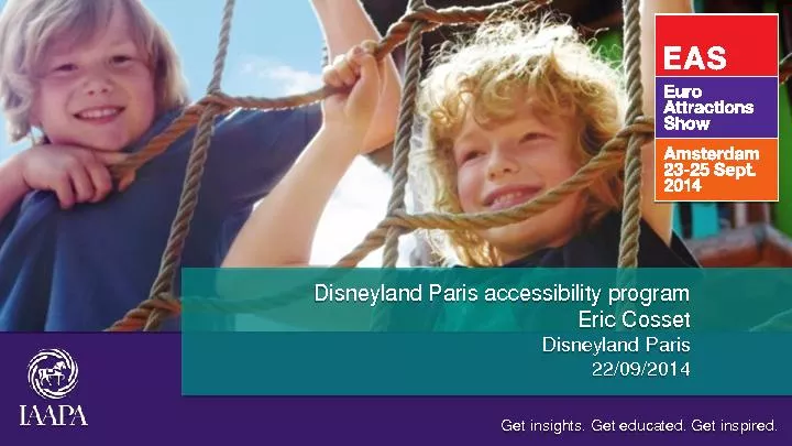 Disneyland Paris accessibility program Eric cosset