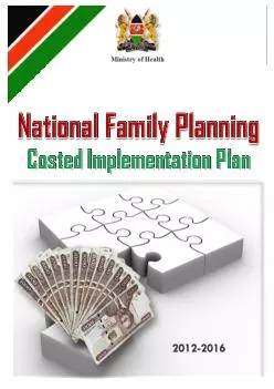 National family planning costed implementation plan