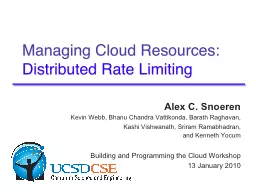 Managing Cloud Resources: