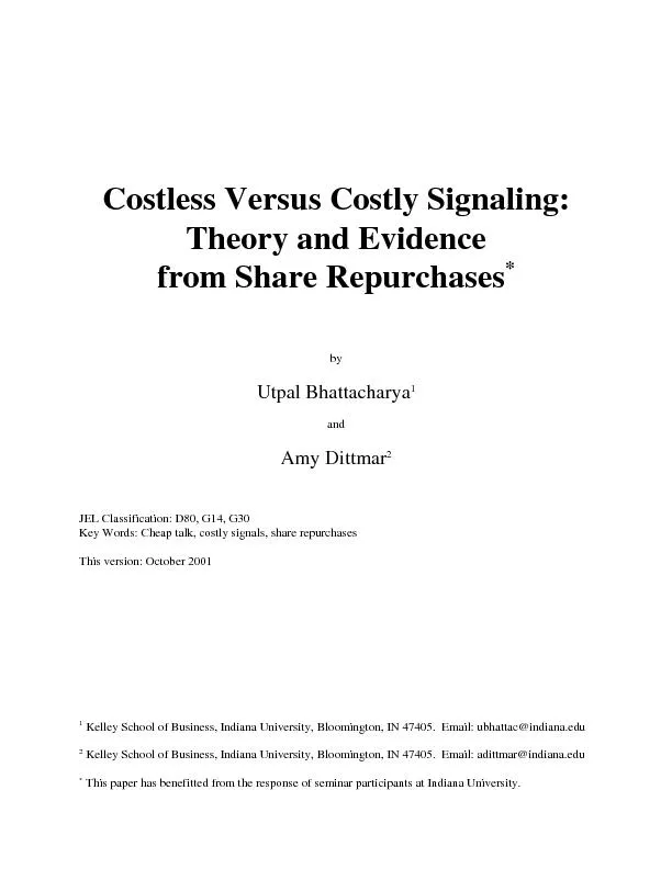 Theory and evidence from share repurchases