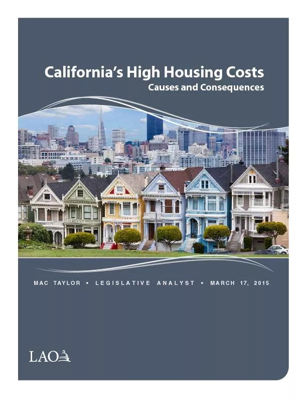 California's high housing costs