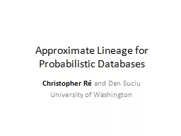 Approximate Lineage for Probabilistic Databases