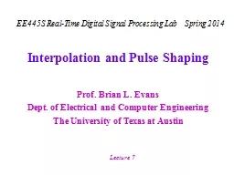 Interpolation and Pulse Shaping