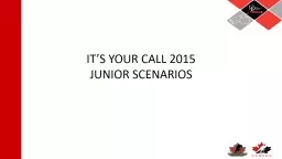 IT’S YOUR CALL 2015