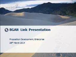 BGAN Link Presentation