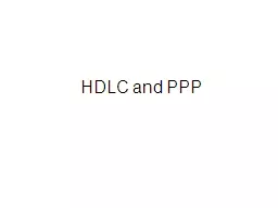 HDLC and PPP